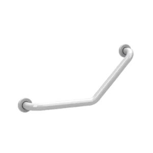 ASIDERO ANGULADA 45 ° ACERO PINTADO BLANCO